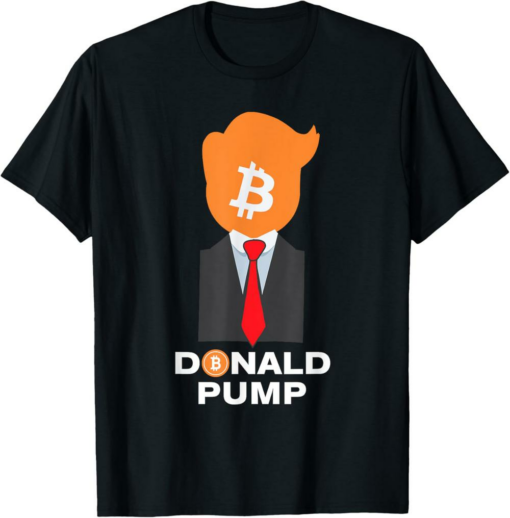 MAGA TRUMP T-Shirt Donald Pump Bitcoin Funny 2024 Crypto