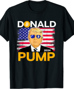 MAGA TRUMP T-Shirt Donald Pump Crypto 2024 Retro