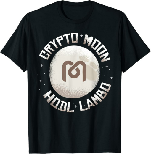 Mdex T-Shirt Crypt to Moon HODL Funny