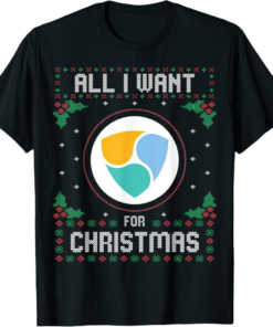 NEM T-Shirt Christmas Crypto Sweater All I Want For Xmas is