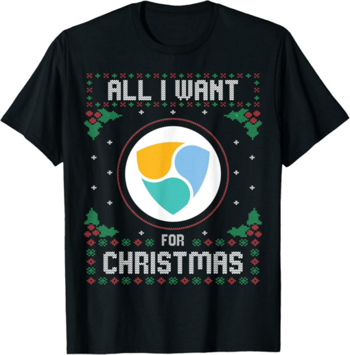 NEM T-Shirt Christmas Crypto Sweater All I Want For Xmas is