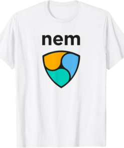 NEM T-Shirt Emblem Cryptocurrency Coin XEM Logo