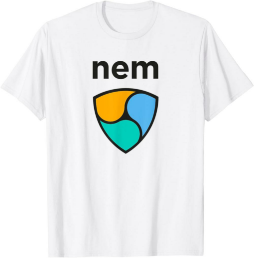 NEM T-Shirt Emblem Cryptocurrency Coin XEM Logo