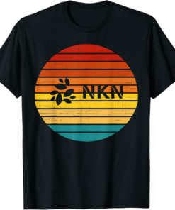 NKN T-Shirt Crypto Vintage Retro Sunset Design 60s 70s