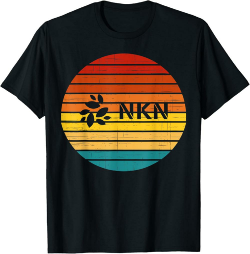 NKN T-Shirt Crypto Vintage Retro Sunset Design 60s 70s