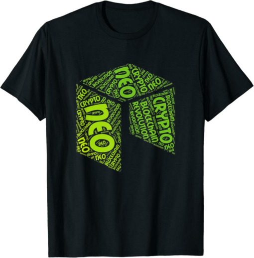 Neo T-Shirt Blockchain Revolution Crypto Cryptocurrency Word