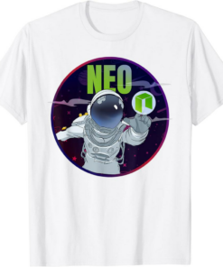 Neo T-Shirt Crypto Moon Man Astronaut Cryptocurrency Circle