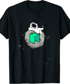 Neo T-Shirt Cryptocurrency Fun Relaxing Space Man On Moon