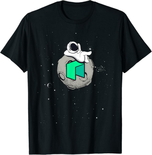 Neo T-Shirt Cryptocurrency Fun Relaxing Space Man On Moon