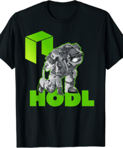Neo T-Shirt HODL Crypto Moon Man Astronaut Cryptocurrency
