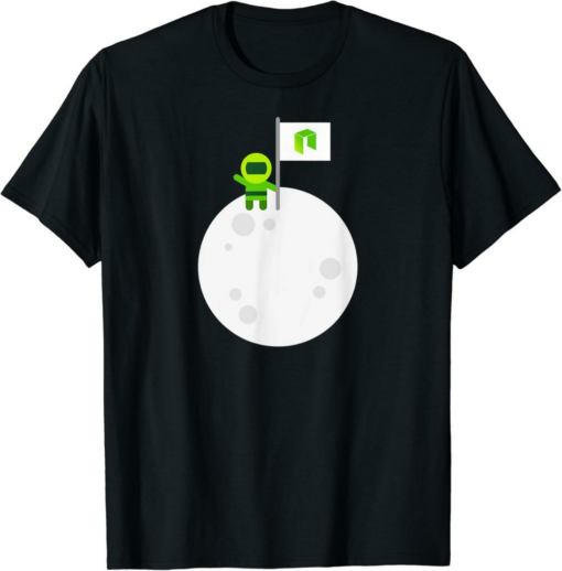 Neo T-Shirt To The Moon Astronaut Antshares Crypto