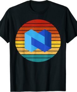 Nexo T-Shirt Crypto Vintage Retro Sunset Design 60s 70s