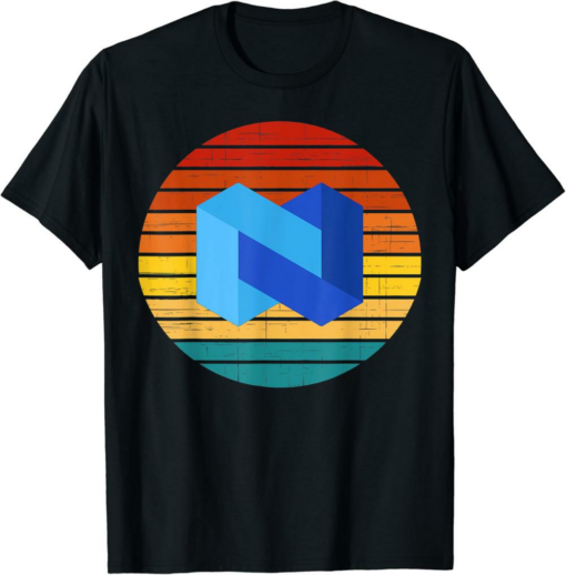 Nexo T-Shirt Crypto Vintage Retro Sunset Design 60s 70s