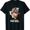 Nexo T-Shirt Cryptocurrency Talk HODL Space Man On Toilet