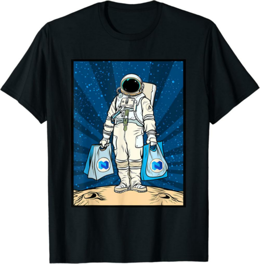 Nexo T-Shirt Cryptocurrency Talk To The Moon Space Man Merch