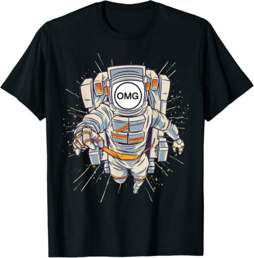 OMG Network T-Shirt Crypto Astronaut to Moon