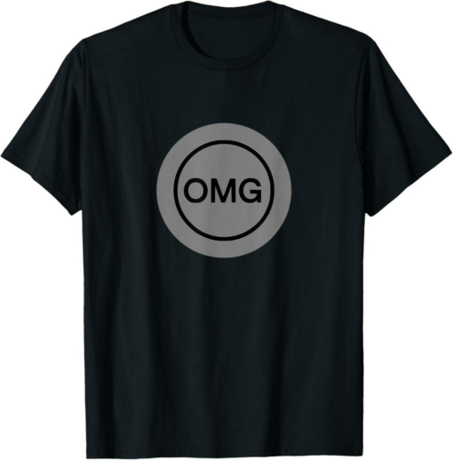 OMG Network T-Shirt Grey Cryptocurrency Crypto