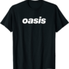 Oasis T-Shirt White Logo On Black
