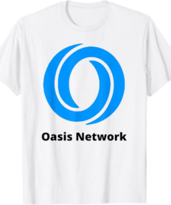 Oasis T-Shirt White Network ROSE Crypto Logo