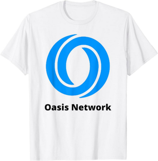 Oasis T-Shirt White Network ROSE Crypto Logo