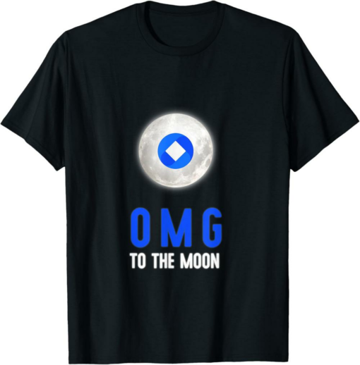 OmiseGO T-Shirt OMG Logo To The Moon Cryptocurrency