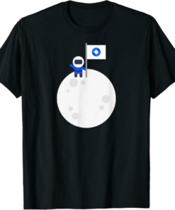 OmiseGO T-Shirt To The Moon Astronaut OMG Flag Crypto