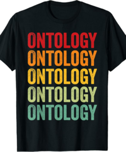 Ontology T-Shirt Crypto Rainbow Text Design