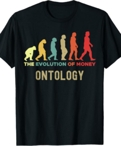 Ontology T-Shirt Crypto The Evolution of Money Caveman