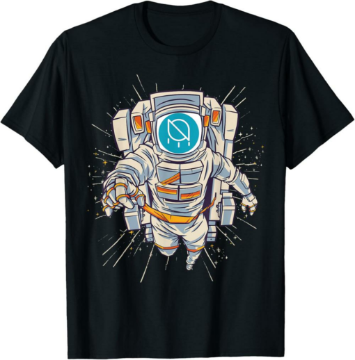 Ontology T-Shirt Gas Crypto Gas Astronaut to Moon