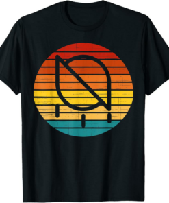 Ontology T-Shirt Gas Crypto Vintage Retro Sunset Design