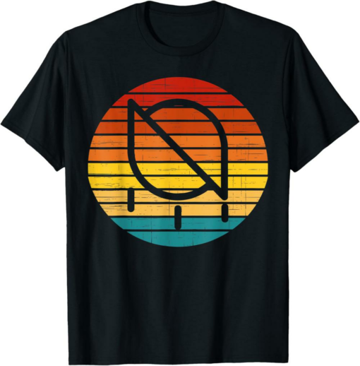 Ontology T-Shirt Gas Crypto Vintage Retro Sunset Design