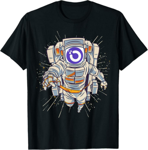 Orchid T-Shirt Crypto Astronaut to Moon