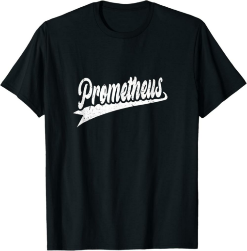 Prometheus T-Shirt Classic 70s Retro Name