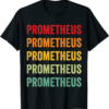 Prometheus T-Shirt Crypto Rainbow Text Design