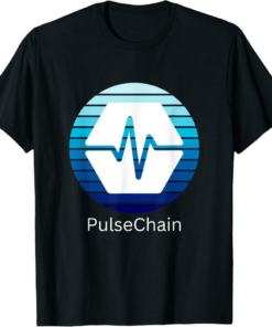 PulseChain T-Shirt Crypto Logo Cryptocurrency PLS Blue