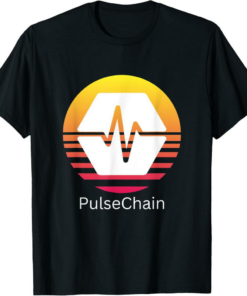 PulseChain T-Shirt Crypto Logo Cryptocurrency PLS Orange