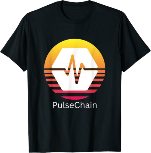 PulseChain T-Shirt Crypto Logo Cryptocurrency PLS Orange