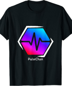 PulseChain T-Shirt Crypto Logo Cryptocurrency PLS Paint