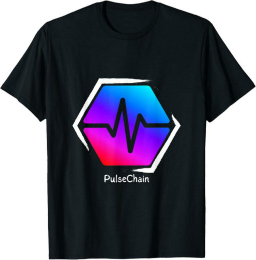 PulseChain T-Shirt Crypto Logo Cryptocurrency PLS Paint