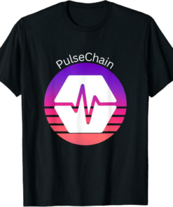 PulseChain T-Shirt Crypto Logo Cryptocurrency PLS Purple