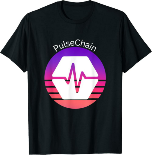 PulseChain T-Shirt Crypto Logo Cryptocurrency PLS Purple