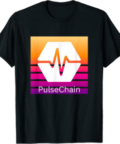 PulseChain T-Shirt Crypto Logo Cryptocurrency PLS Square