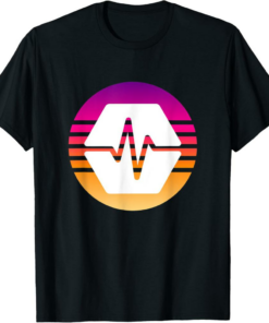 PulseChain T-Shirt Crypto Logo Cryptocurrency PLS Sunset