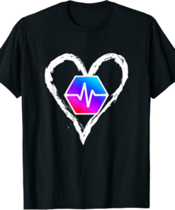 PulseChain T-Shirt Crypto Logo Heart Cryptocurrency PLS