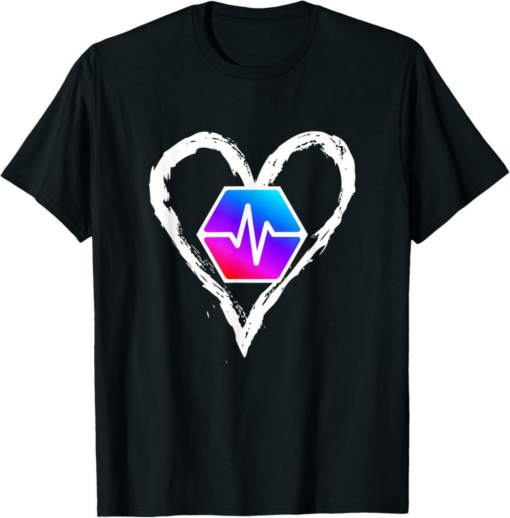 PulseChain T-Shirt Crypto Logo Heart Cryptocurrency PLS