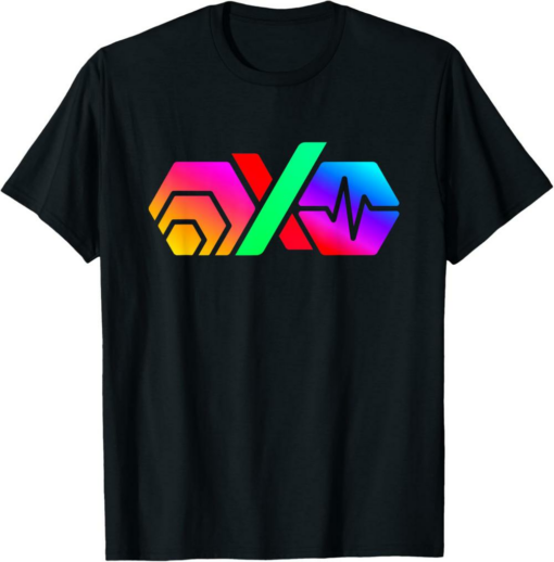 PulseChain T-Shirt Hex PulseX Crypto Logo PLS PLSX In Color