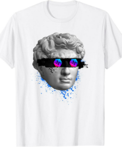 PulseChain T-Shirt PLS Blind Statue Crypto Modern Art