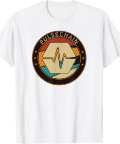 PulseChain T-Shirt PLS Crypto Retro Art Cryptocurrency HEX