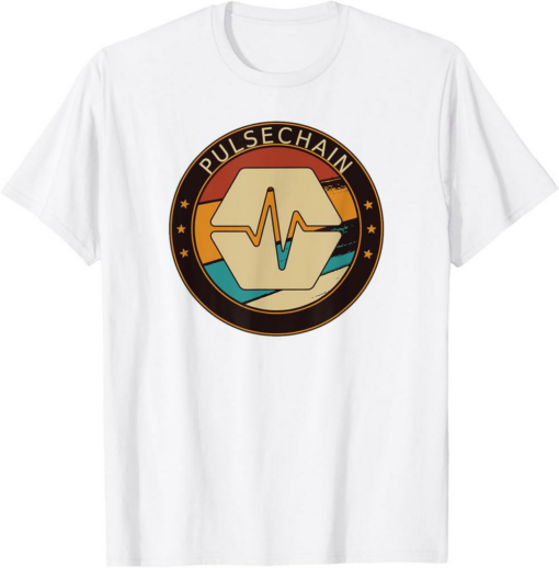 PulseChain T-Shirt PLS Crypto Retro Art Cryptocurrency HEX