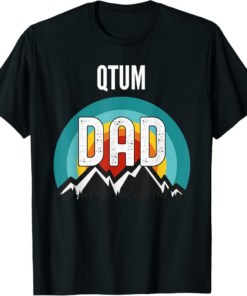 Qtum T-Shirt Dad Crypto Gift For Fathers Day